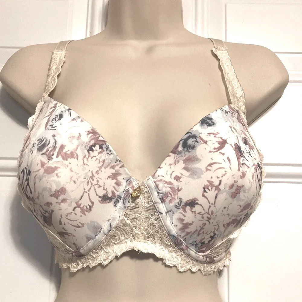 Floral Racerback Padded Sexy Lacey Bra 40D  SIZE: 40D by Jessica Simpson
